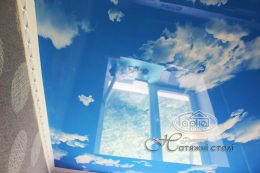 натяжной потолок в виде неба