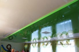 дворівнева натяжна стеля дитячий садок