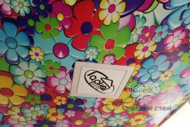 матова натяжна стеля з малюнком в дитячій кімнаті