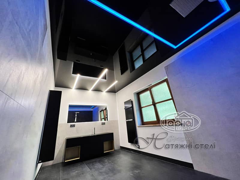 глянцеві натяжні стелі2